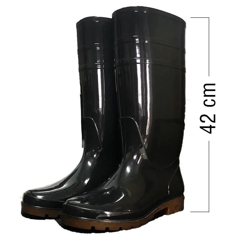 Bottes imperméables surdimensionnées tailles 50-54, chaussures de pluie pour jardin, pêche et travail extérieur anti-dérapantes