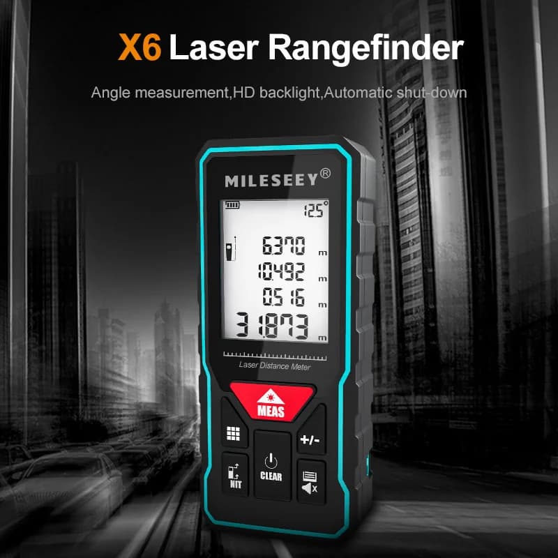 Télémètre laser Mileseey X5/X6 professionnel rechargeable - Précision 40 à 100 mètres pour pêche