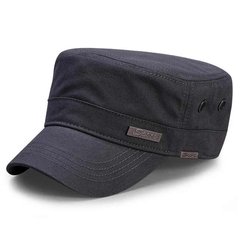 Casquette militaire grande taille Spring Big Head pour pêche - Modèle armée avec mesh ventilé 55-65cm