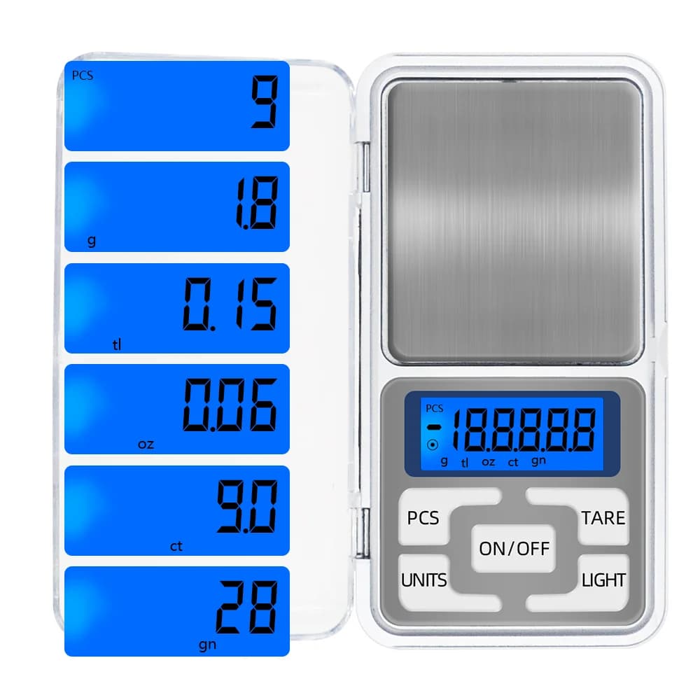 Balance de précision poche 0.01g 100g à 1000g digitale pour pêche pesée appâts plombs amorce et bijoux