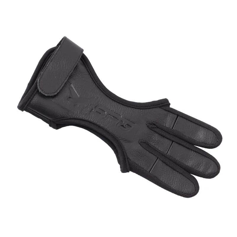 Gant d'archerie trois doigts cuir daim pour arc 15-60 lbs pêche à l'arc traditionnelle