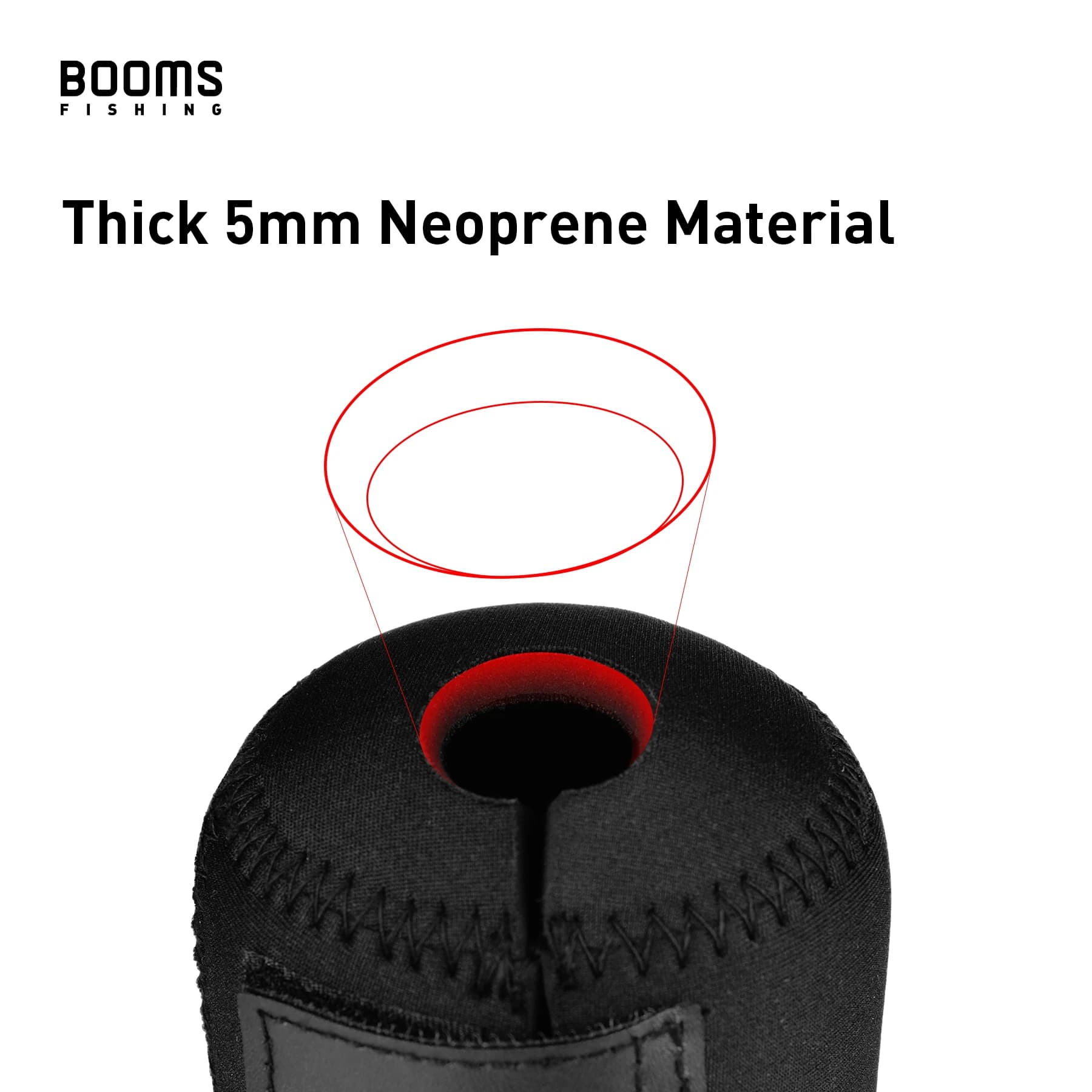 Étui néoprène moulinet pêche Booms RC1 ultra-léger résistant - Housse tambour casting protection renforcée