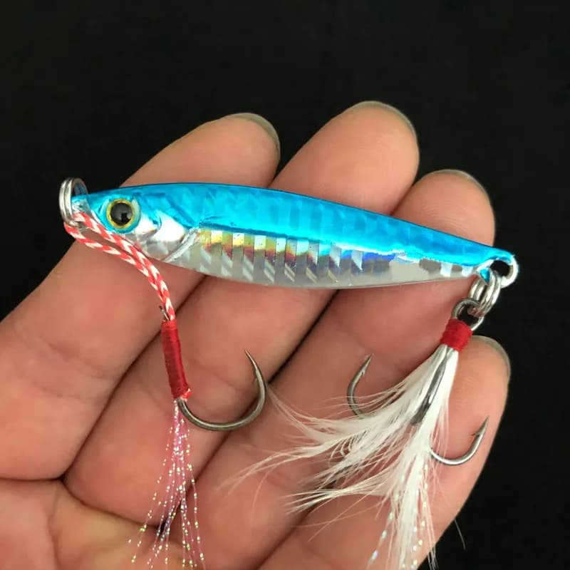 Leurre métallique shore cast 7g à 60g pour pêche du bord - jig à vibration lente pour carnassiers
