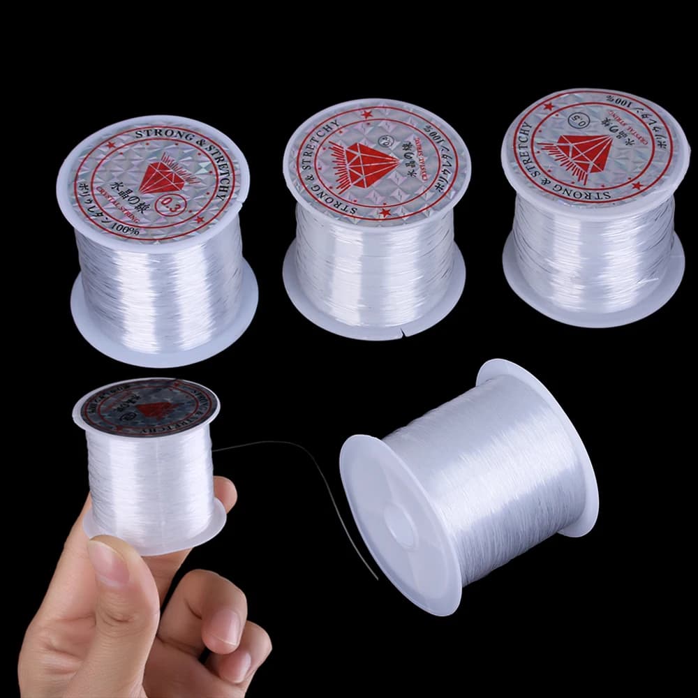 Ligne de pêche cristal PE nylon tressée monofilament 0.2mm-0.6mm 20m-155m fil solide outils pêche