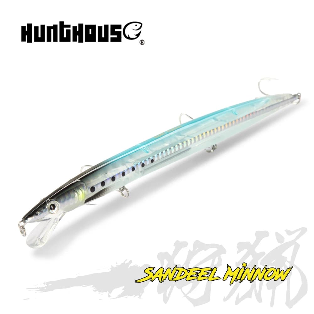 Leurre Sandeel Minnow Hunthouse 14g 23g 33g : Stickbait Long Casting pour la Pêche de la