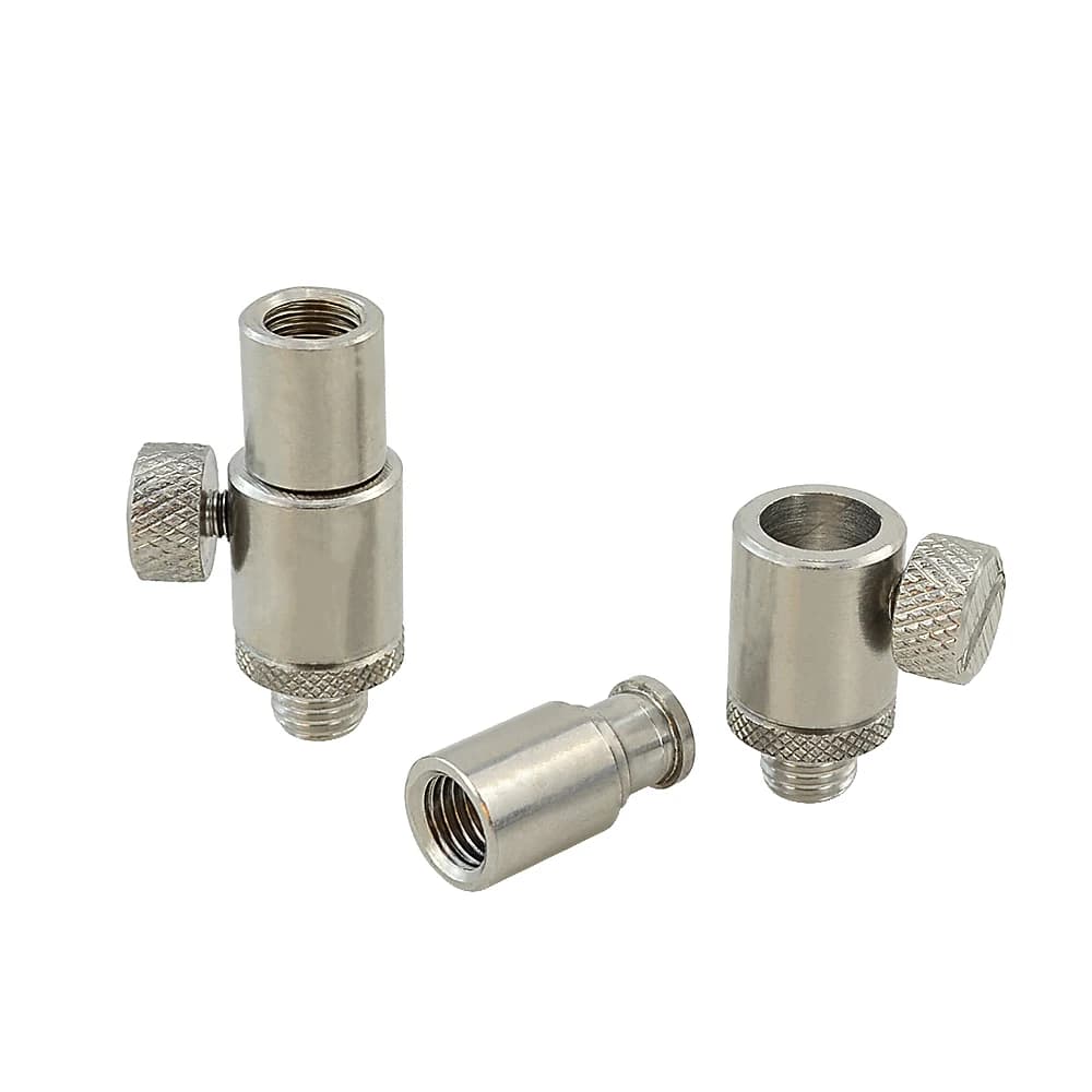 Connecteur rapide inox pour alarmes carpe et rod pod - Fixation instantanée AQ202 pour pêche statique