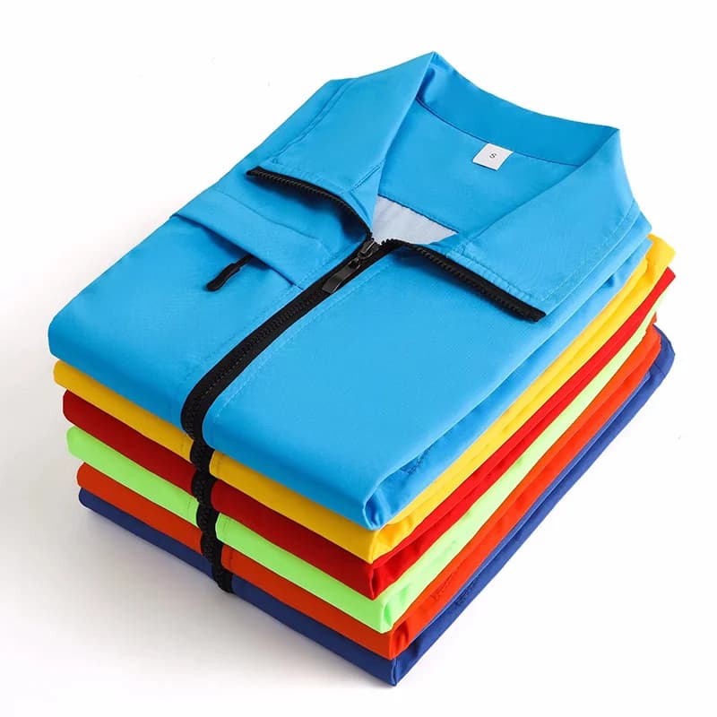 Veste personnalisable pour équipe de pêche - Veste à logo et fermeture éclair pour clubs et compétitions