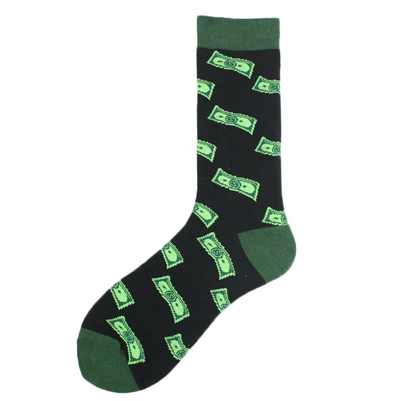 Chaussettes décalées drôles aliens dinosaures requins unisex skateboard designs originaux