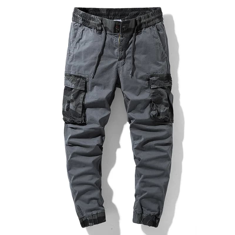 Pantalon cargo camouflage multi-poches homme - Tissu coton élastique pour pêche confort