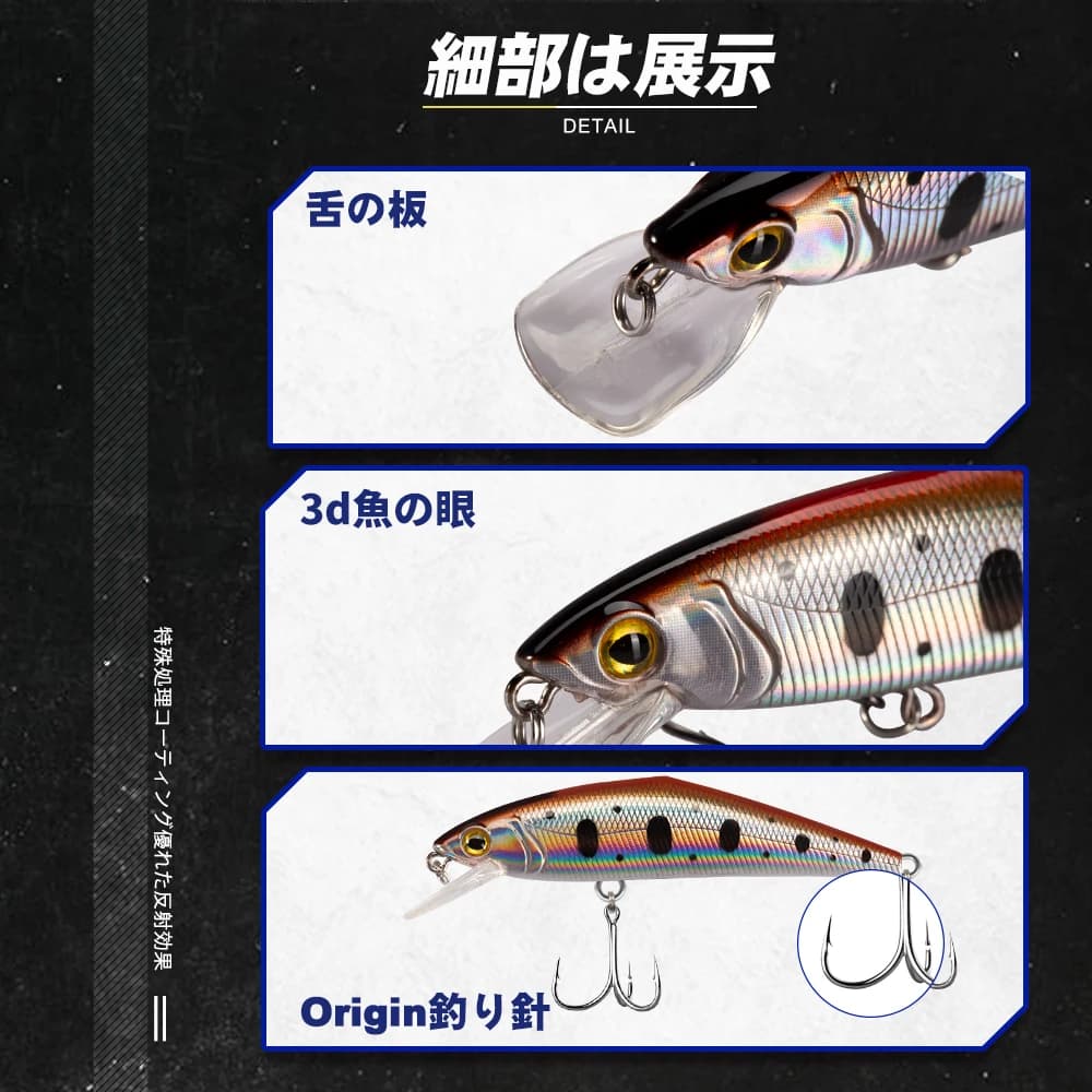 Leurre coulant minnow D-CONTACT 63mm-85mm - Wobbler qualité premium pour truite et black bass