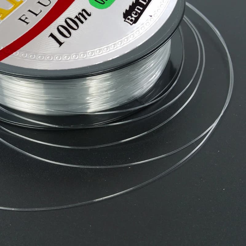 Ligne fluorocarbone 100m pour pêche à la carpe - Fil monofilament japonais super résistant et invisible