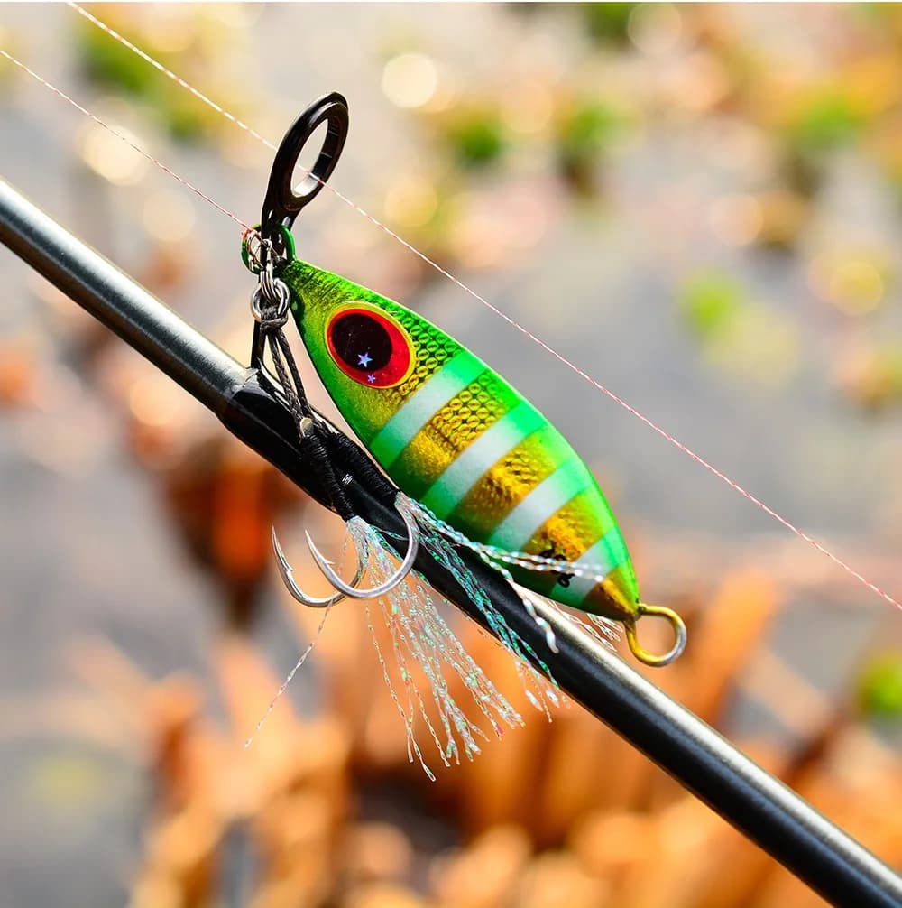 Big Jig 10g-60g holographique - leurre métallique brillant pour pêche en mer - appât artificiel bass