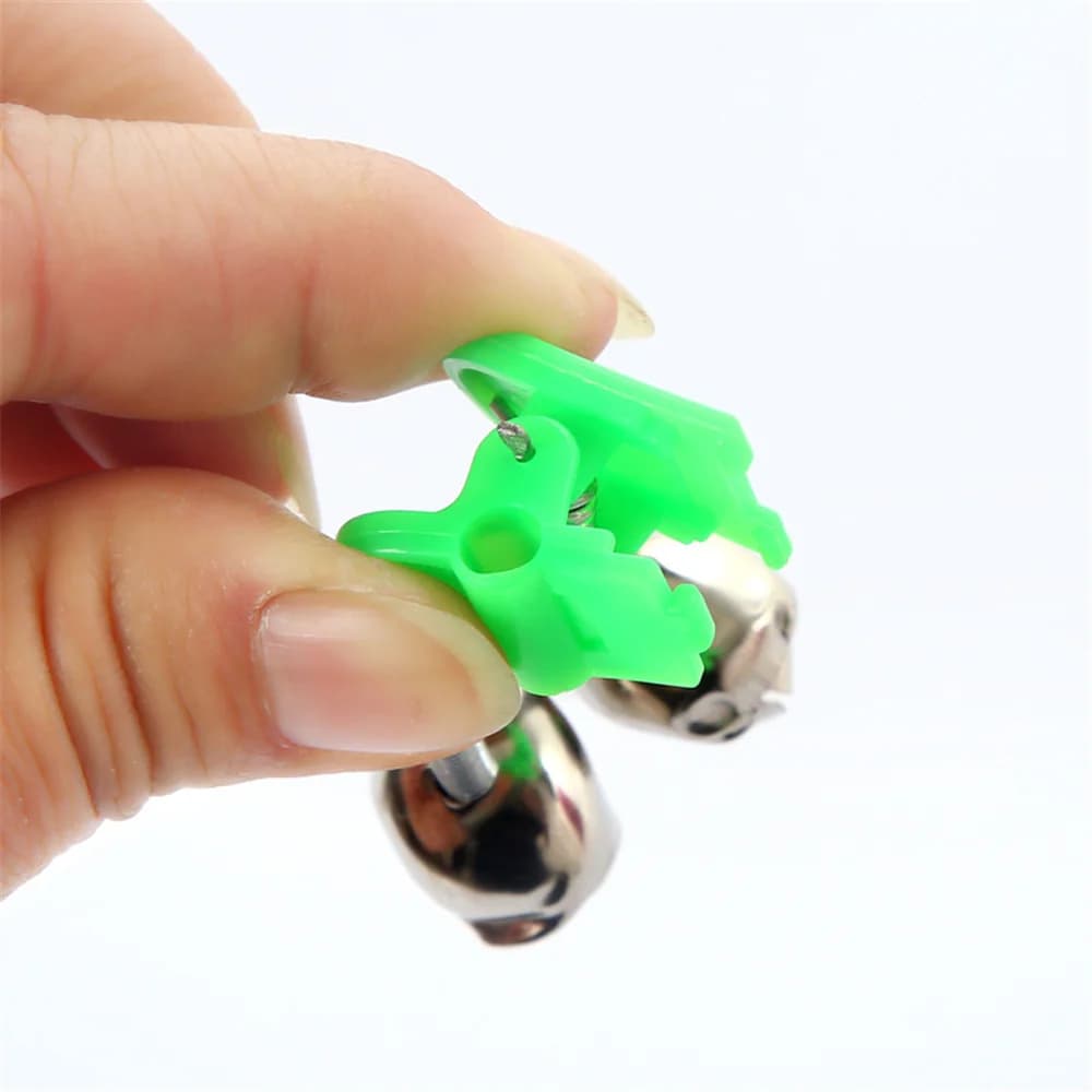 Lot de 5 clochettes de qualité pour canne à pêche - Détecteur de touche avec pince de fixation