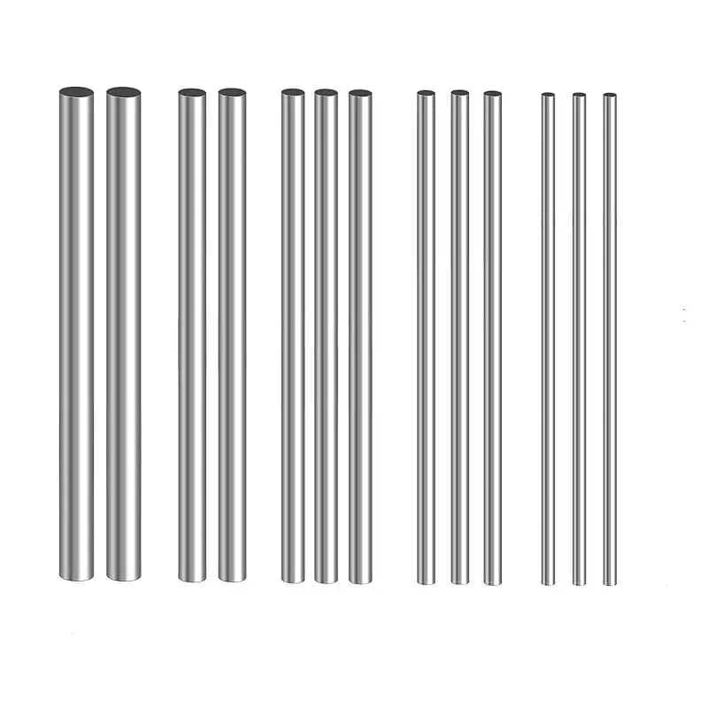 Barres rondes en acier inoxydable 1/5Pc pour bricolage et pêche - Diamètres 2mm à 14mm