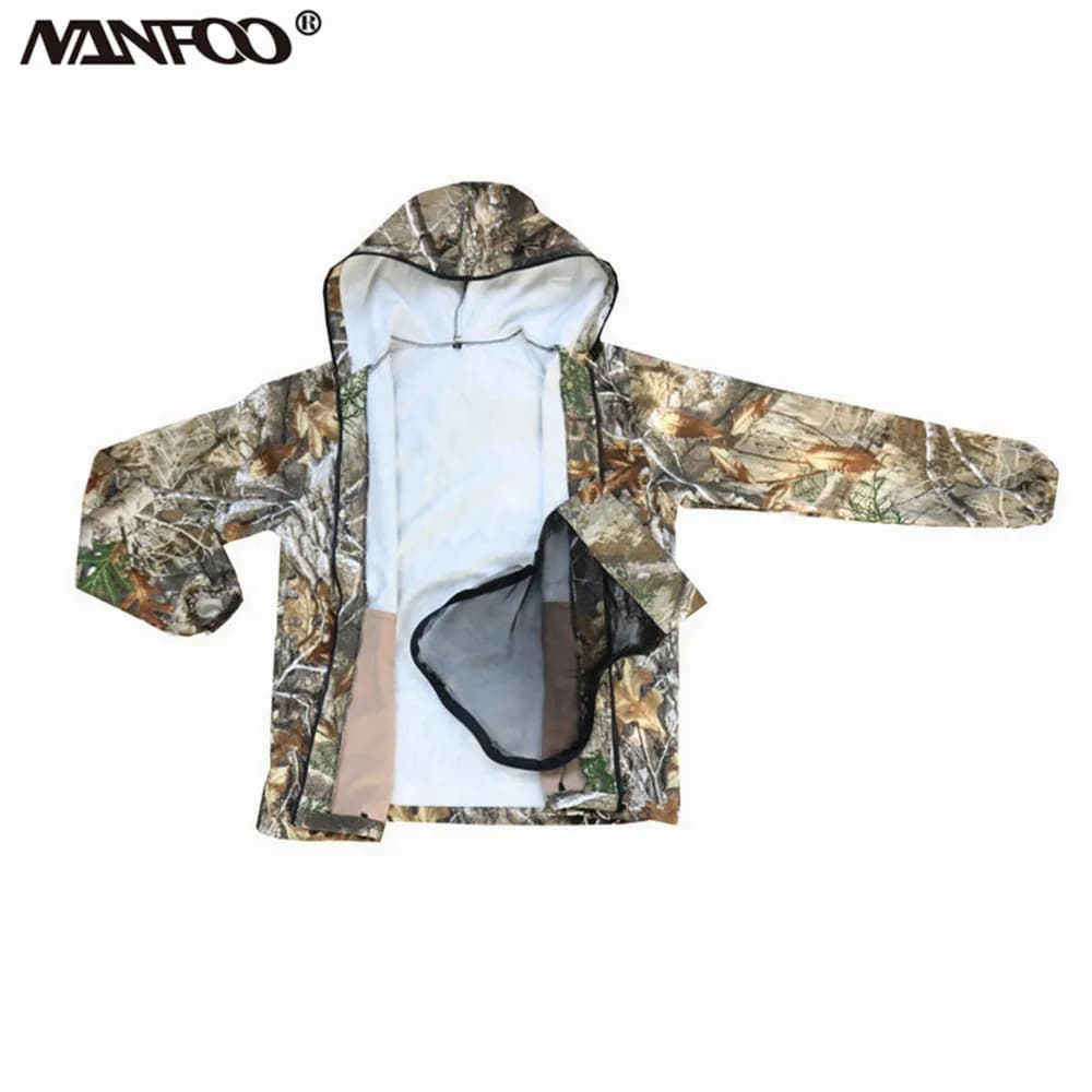 Vêtement camouflage bionique anti-moustiques pêche printemps automne anti-UV randonnée escalade veste pantalon