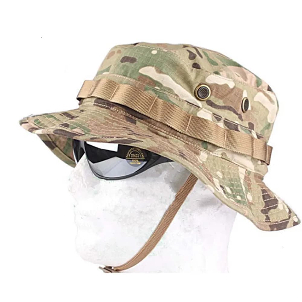 Chapeau tactique EMERSON boonie anti-rayures pour pêche camouflage MC