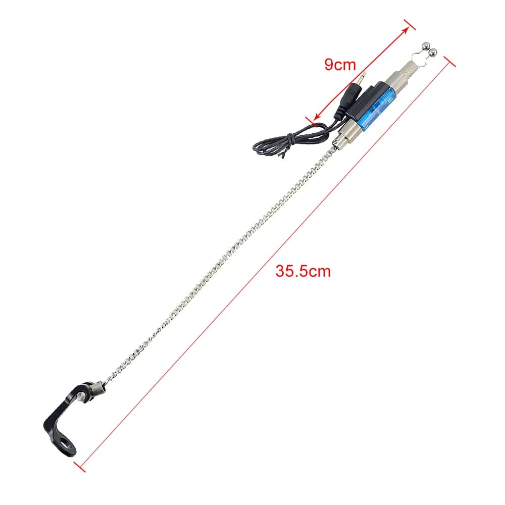 Set de 4 indicateurs LED Swinger pour pêche à la carpe - Alarmes de touches avec balanceurs