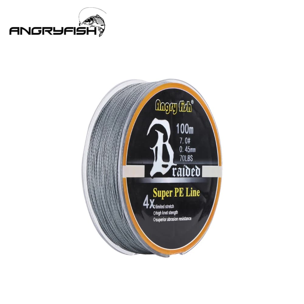 Ligne de pêche super résistante 4 brins 100m en PE pour carnassiers et gros poissons 11 couleurs