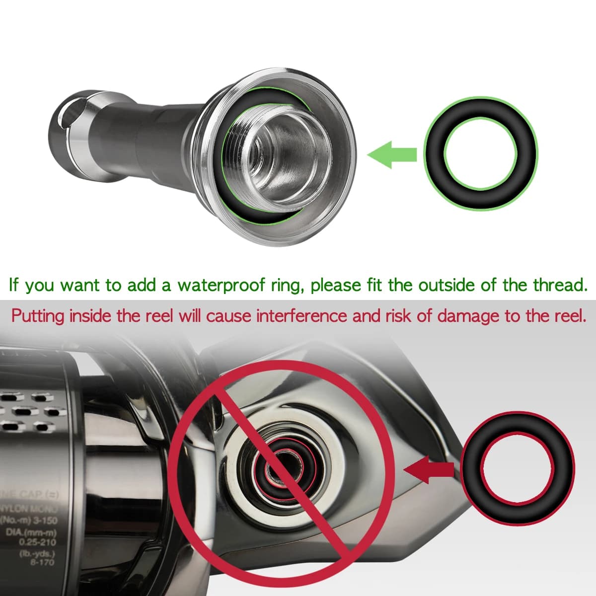 Support de moulinet pliable Gomexus R6 pour Shimano Vanquish Stella Daiwa Exist 19 - Accessoire pêche spinning