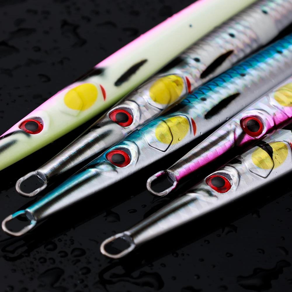 JiggingPro 40g à 150g Jig Speed 3D Print Needle Jig - Leurre pêche mer verticale haute performance