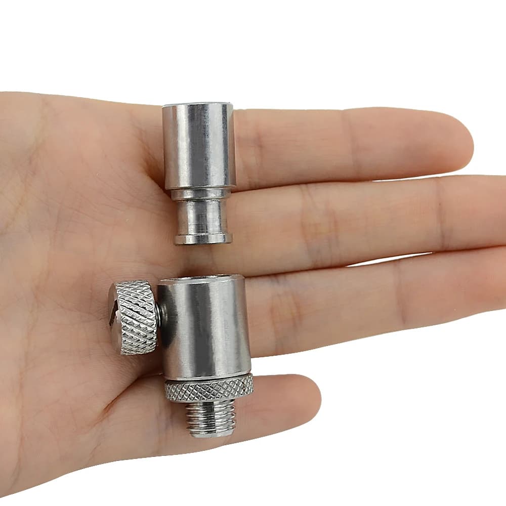 Connecteur rapide inox pour alarmes carpe et rod pod - Fixation instantanée AQ202 pour pêche statique