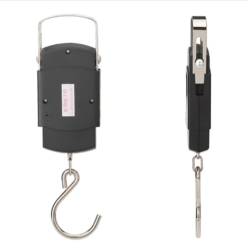 Balance numérique suspendue 55kg/10g rechargeable USB pour pêche, voyages et bagages double précision