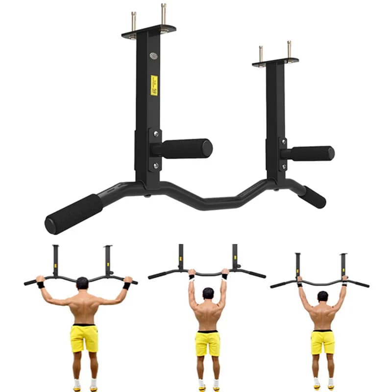 Barre de traction murale lourde - Barre fixe murale pour musculation intérieure haute capacité