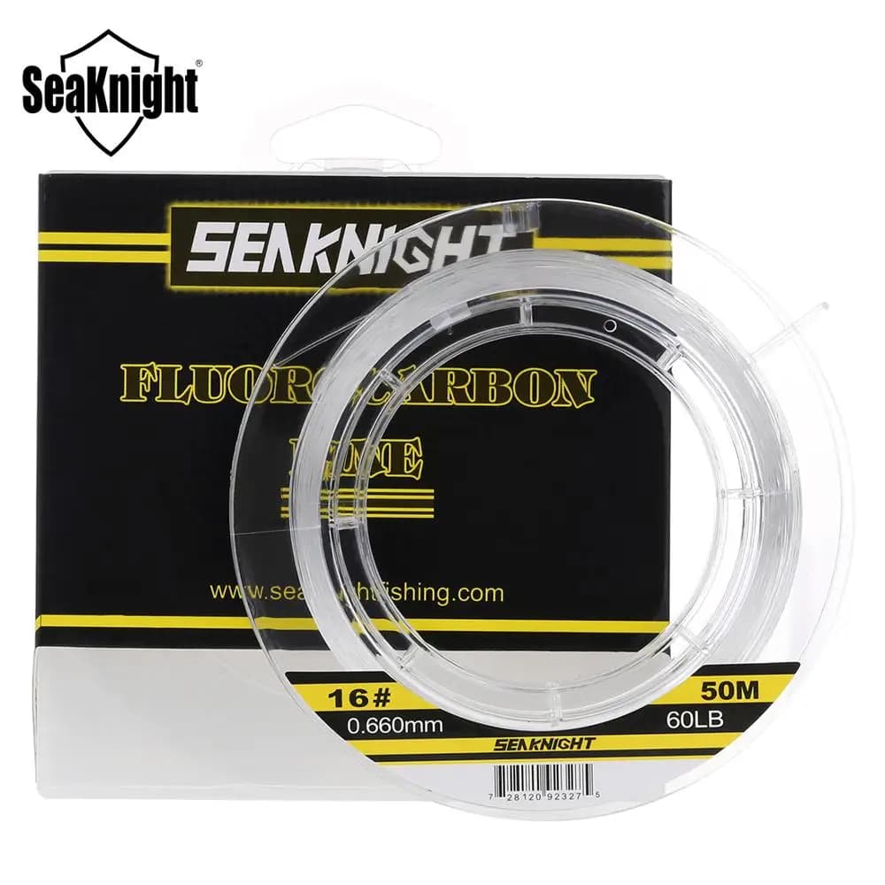Ligne fluorocarbone SeaKnight 100M coulante rapide pour carpe - Matériau japonais 3-100LB leader pêche