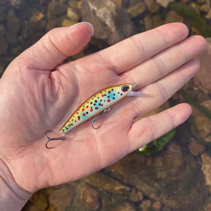 Leurre minnow coulant design japonais 63mm 7.5g - Appât wobbling LTHTUG pour black bass perche brochet truite