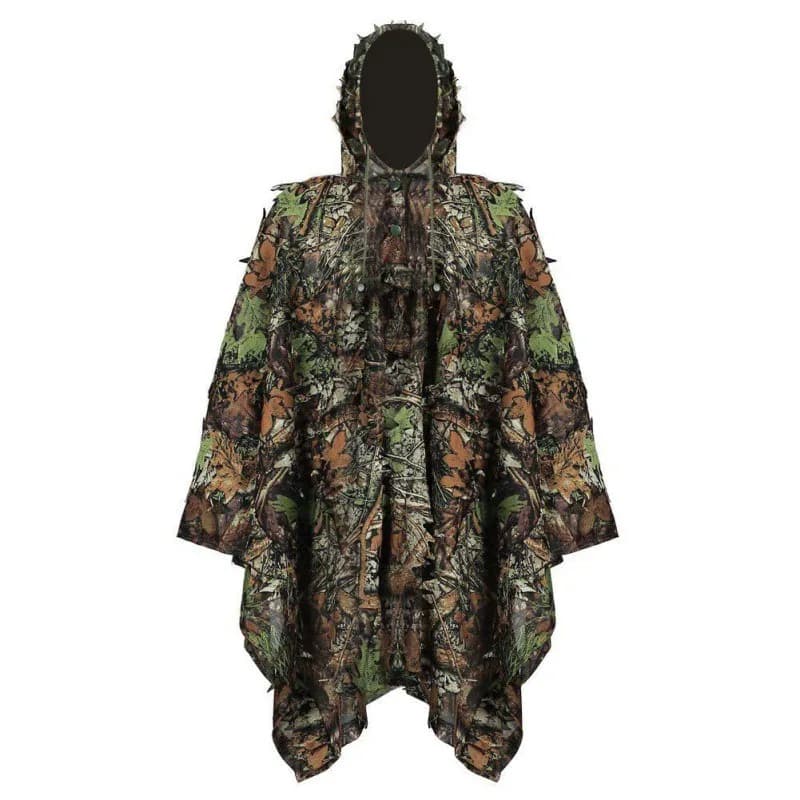 Tenue pêche légère lin feuilles d'érable 3D - Combinaison respirante photographie pêche observation ornithologique