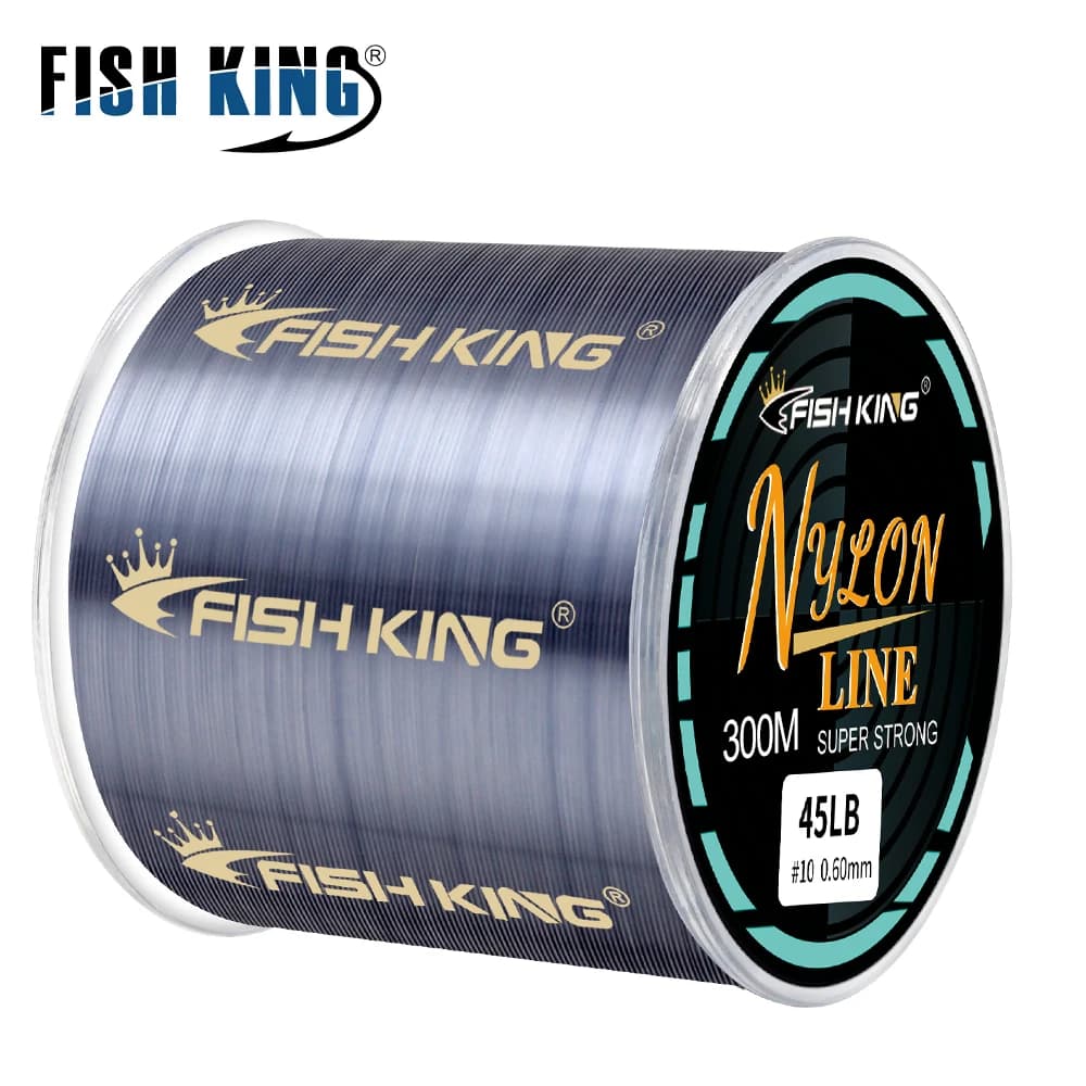 Ligne de pêche nylon FISH KING 300m/500m 4.13-34.32LB matériau japonais pour pêche à la carpe