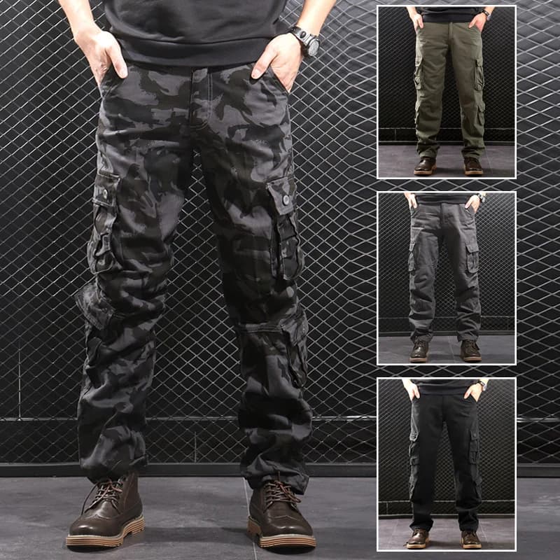 Pantalon cargo camouflage jogger loose pêche randonnée confortable hommes streetwear
