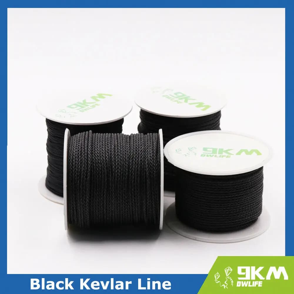 Corde Kevlar noir 50-2000Lbs haute résistance pêche tactique randonnée cerf-volant accessoire