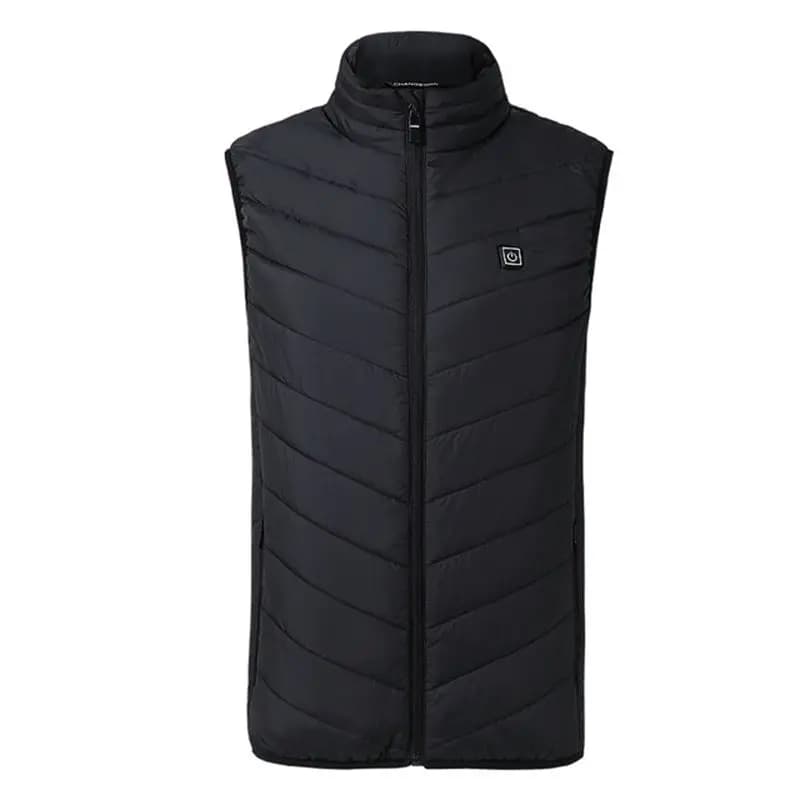 Veste chauffante homme 17 zones infrarouge pour sport randonnée hiver taille 5XL