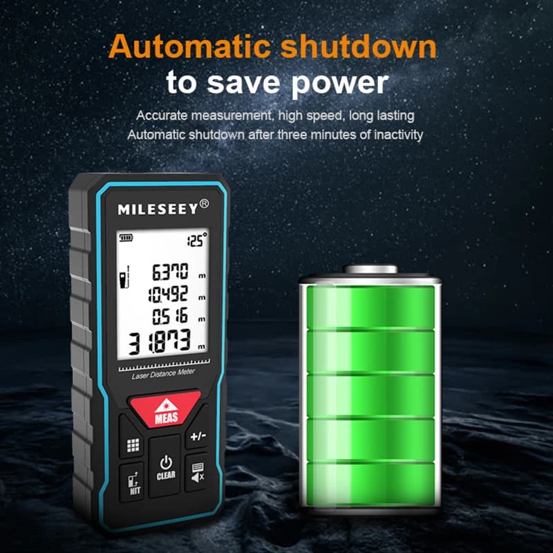 Télémètre laser Mileseey X5/X6 professionnel rechargeable - Précision 40 à 100 mètres pour pêche