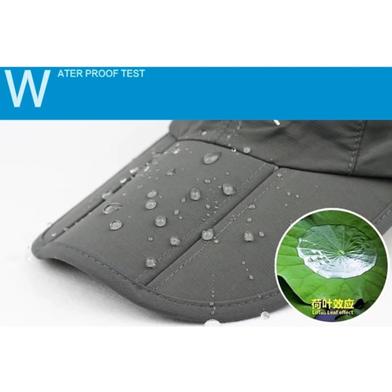 Casquette baseball pliable étanche respirante pêche vélo printemps été protection solaire