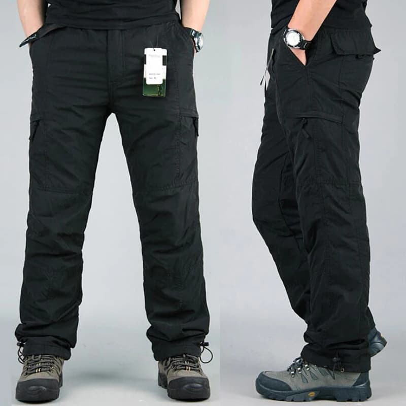 Pantalon polaire épais hiver homme - chaud pour pêche statique et observation hivernale