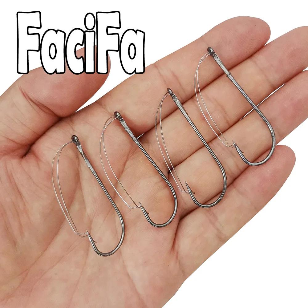 Hameçon weedless barbed 20 pièces pour wacky rig - Acier haute carbone pour leurres vers et bass