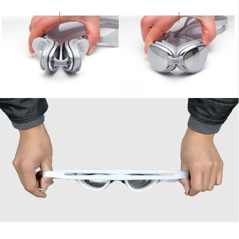 Lunettes natation myope plaquées professionnelles - étanches anti-buée protection UV