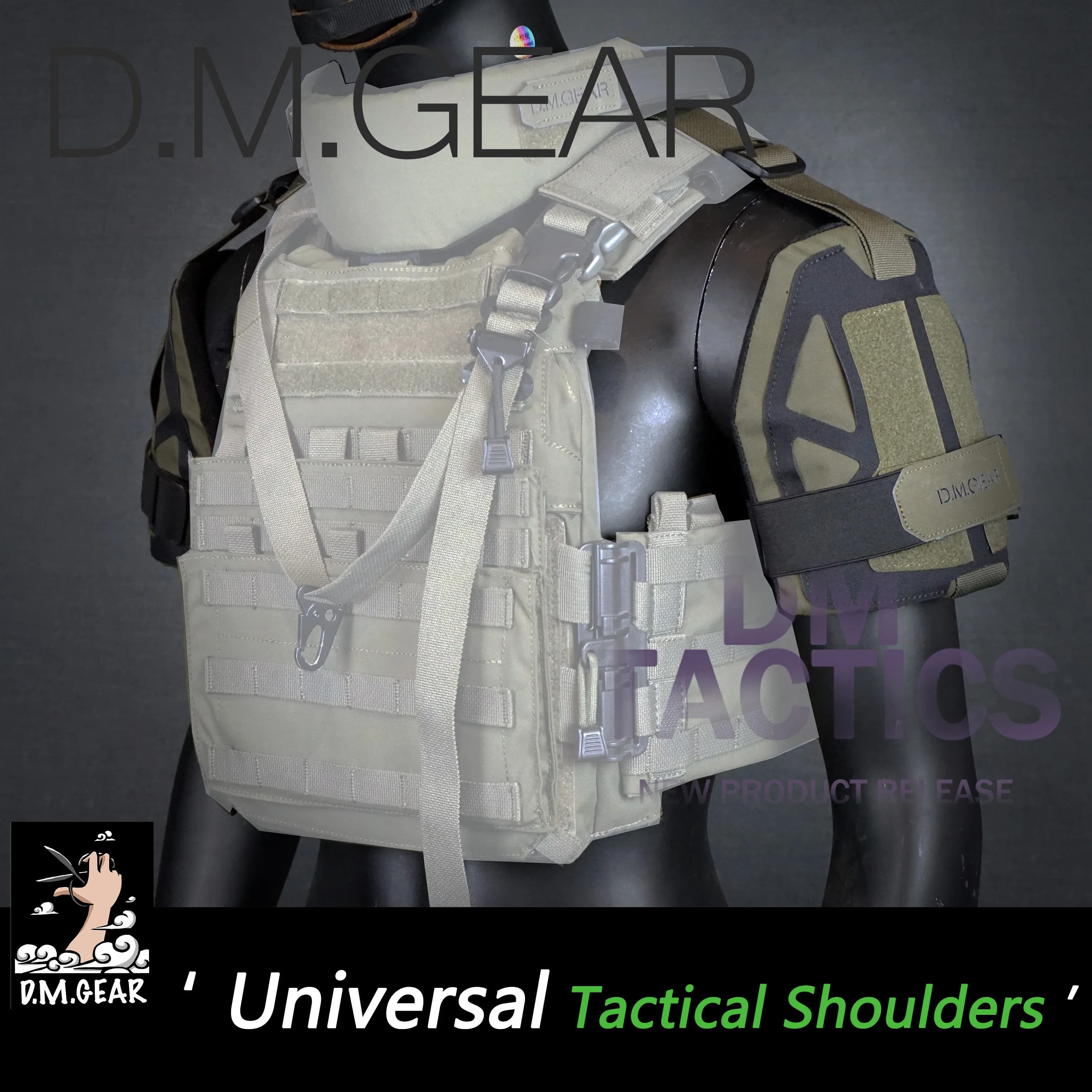 Protection épaule tactique DMGear pour pêche sportive et activités nautiques équipement sécurité