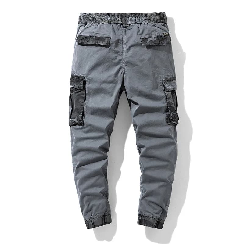 Pantalon cargo camouflage multi-poches homme - Tissu coton élastique pour pêche confort