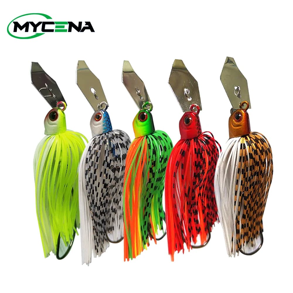 Chatter bait Mycena 9G-19G weedless - leurre anti-herbe pour bass, brochet et sandre
