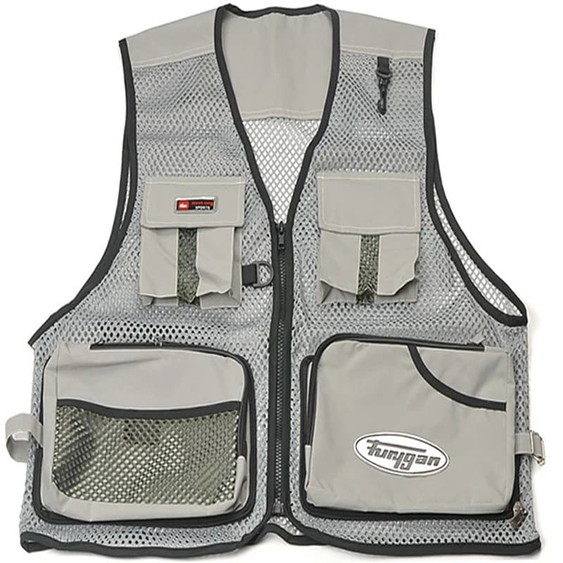 Veste pêche photo été homme mesh poches multiples - Veston technique outdoor aéré