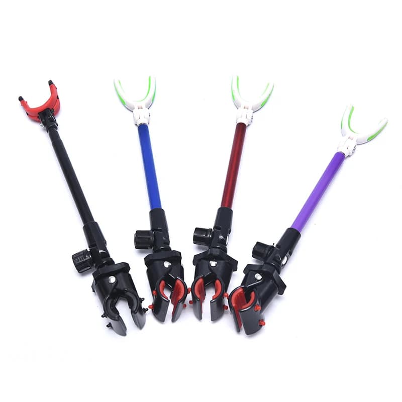Support télescopique pliable pour canne à pêche, 3 sections, outil de pêcheur portable