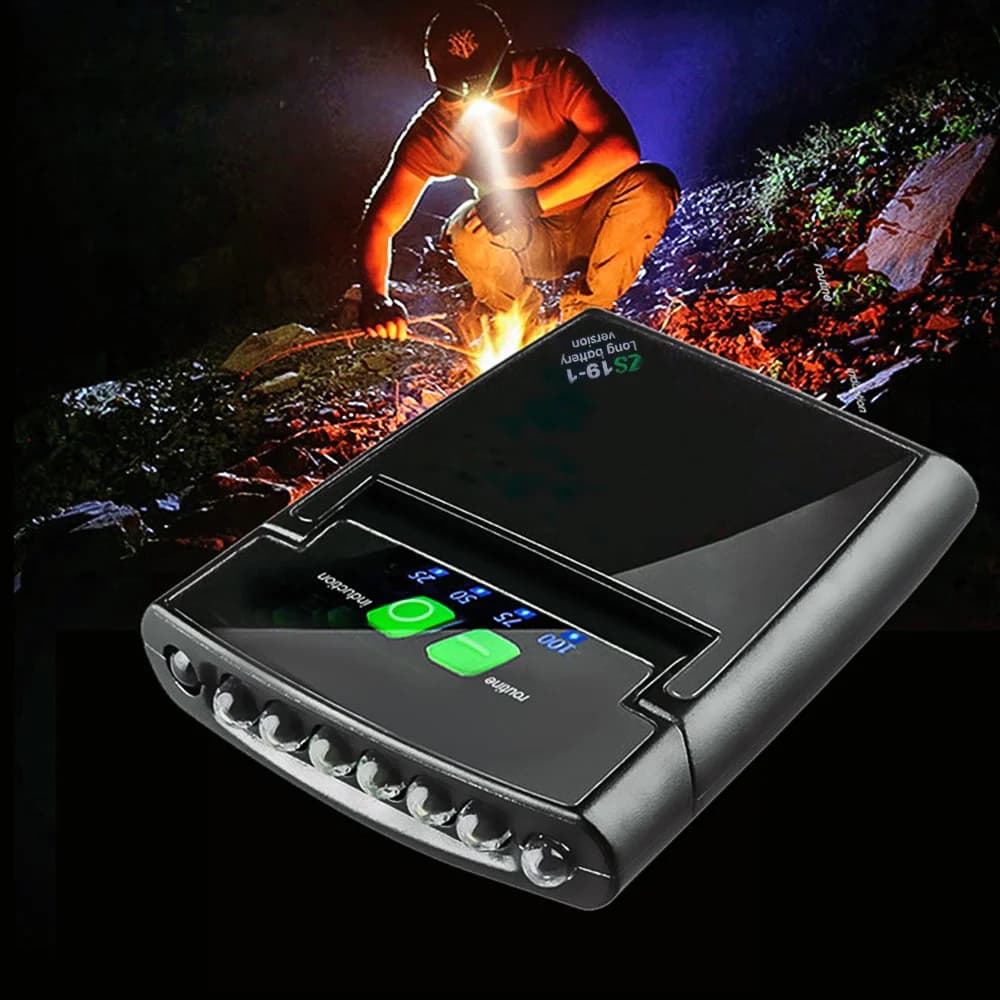 Mini lampe frontale LED clipable sur casquette USB rechargeable pour pêche et camping portable