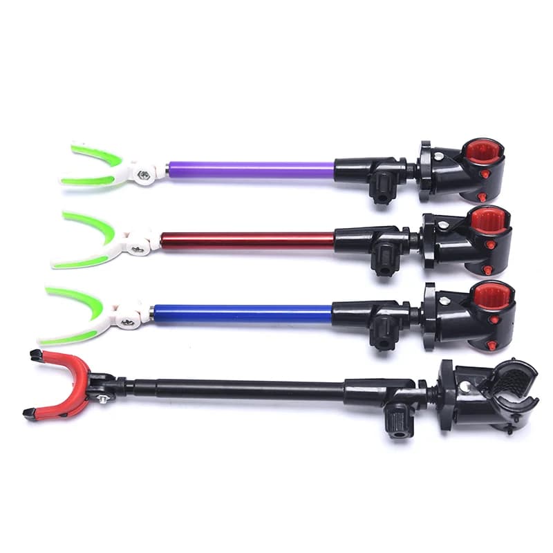 Support télescopique pliable pour canne à pêche, 3 sections, outil de pêcheur portable