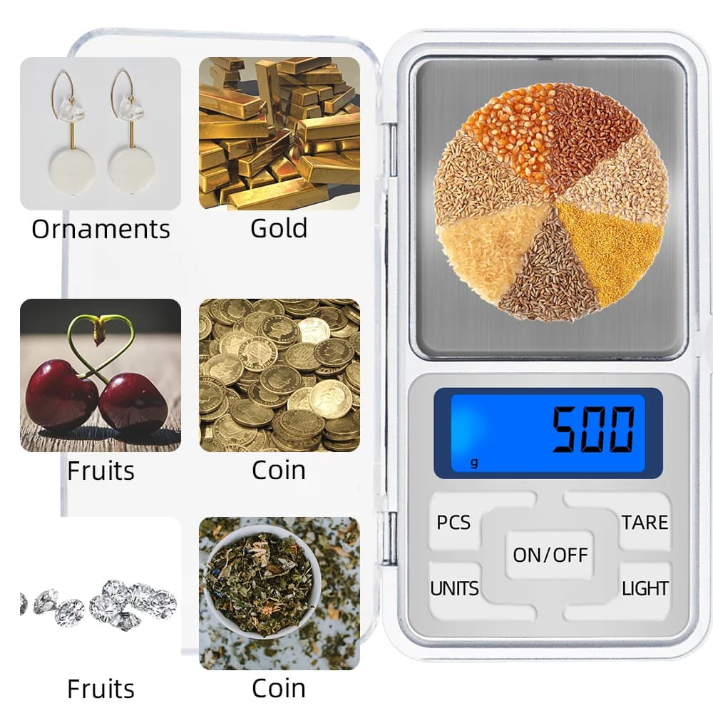Balance de précision poche 0.01g 100g à 1000g digitale pour pêche pesée appâts plombs amorce et bijoux
