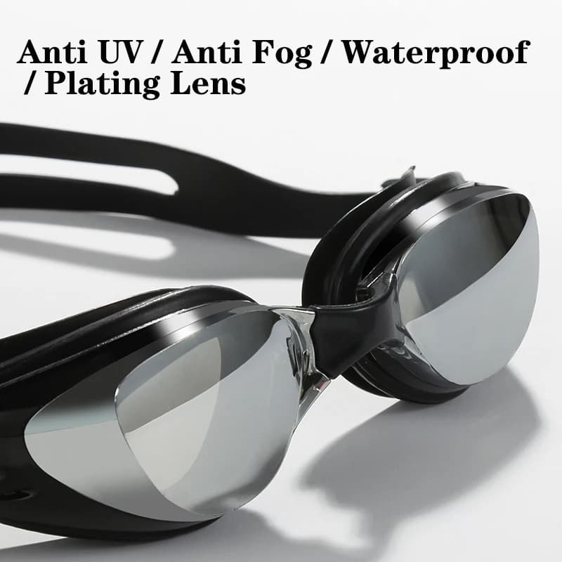 Lunettes natation myope plaquées professionnelles - étanches anti-buée protection UV