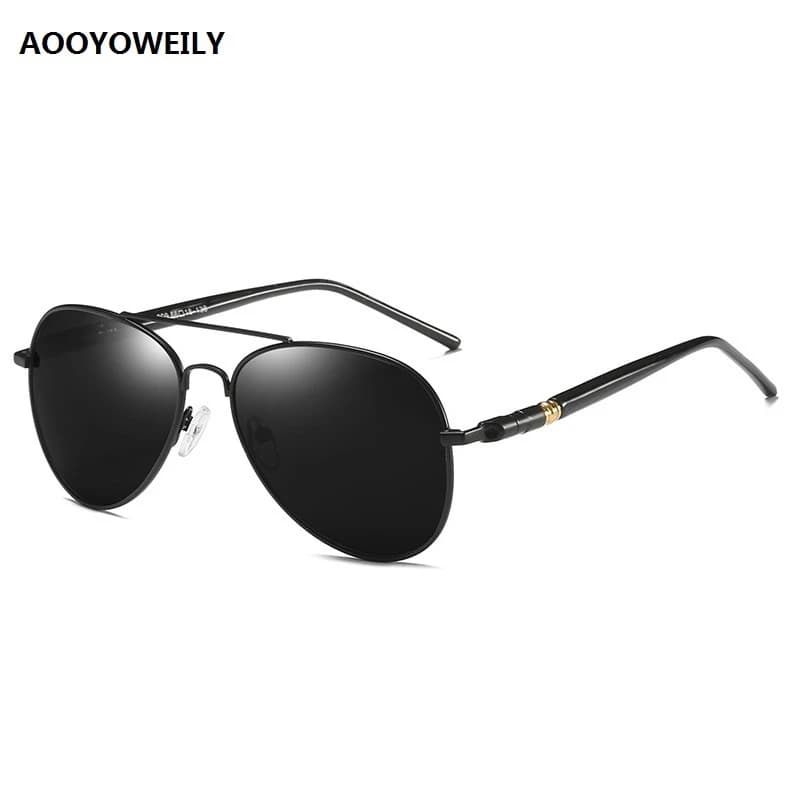 Lunettes de soleil aviateur polarisées de luxe pour hommes - Design vintage et protection UV400