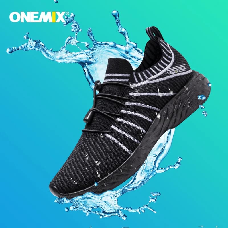 Chaussures de running étanches ONEMIX pour hommes - Respirantes anti-dérapantes été trekking sport